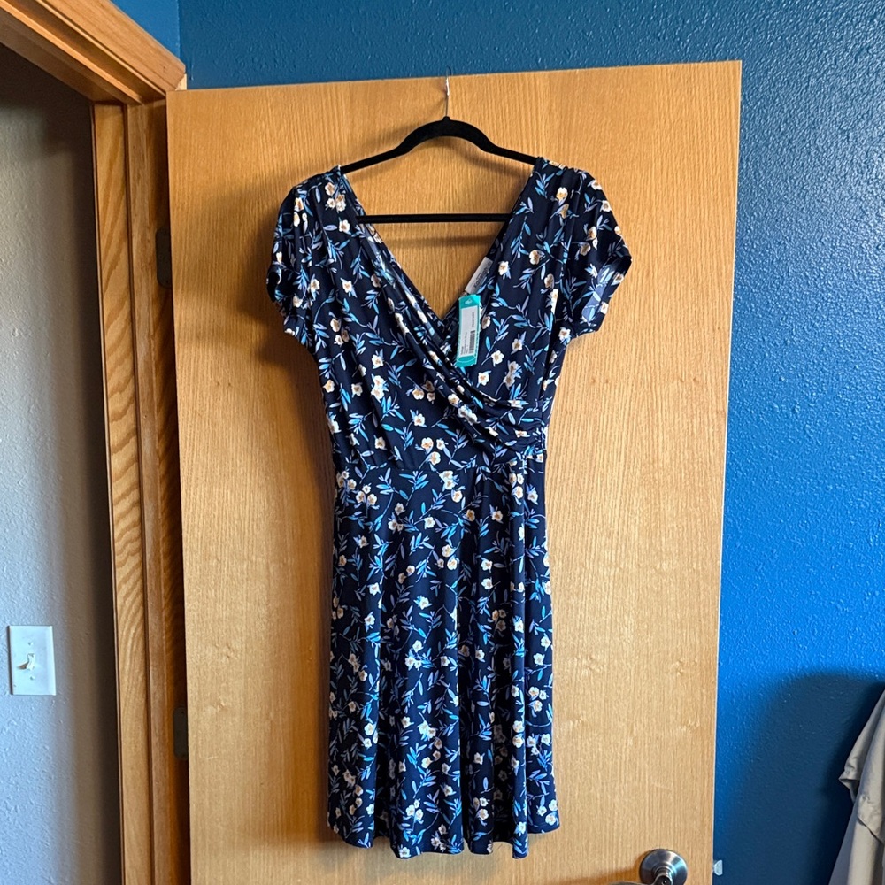 Kaileigh Navy Floral Mini Dress